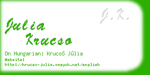 julia krucso business card